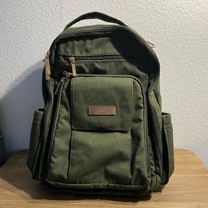 Barely Used Olive Green Jujube Diaper Backpack